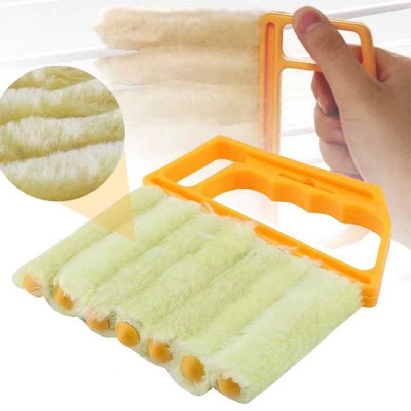 Multi-Purpose Blind Cleaner Brush – Dust Remover for Air Conditioner, Fan, and Narrow Gaps-yellow