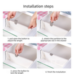 Drawer Divider Organizer for Kitchen, Closet, and More-large-10*54.2cm
