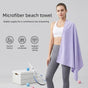 Dual-Sided Quick-Dry Sports Bath Towel – Absorbent, Perfect for Gym, Swimming & Beach-Purple-50*120cm