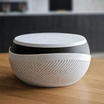 2-Tier Snack Bowl with Shell Disposal Compartment – Must-Have for Living Room