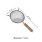 Large Stainless Steel Strainer Colander – Household Kitchen Sieve, 16cm Diameter