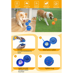 LED Colorful Vibrating Bouncing Ball Pet Toy-white