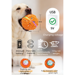 LED Colorful Vibrating Bouncing Ball Pet Toy-pink