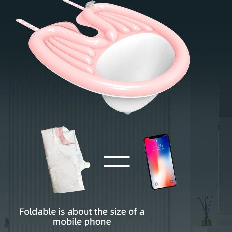 Inflatable Shampoo Basin for Lying Down – Suitable for Pregnant Women,  and the Elderly-black