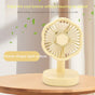 Handheld & Desktop USB Rechargeable Mini Fan-yellow