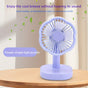 Handheld & Desktop USB Rechargeable Mini Fan-purple
