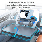 Multi-functional Car Tray Table with Cup Holder-black