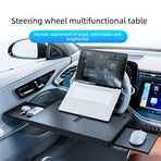 Multi-functional Car Tray Table with Cup Holder-black