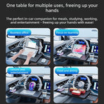 Multi-functional Car Tray Table with Cup Holder-gray