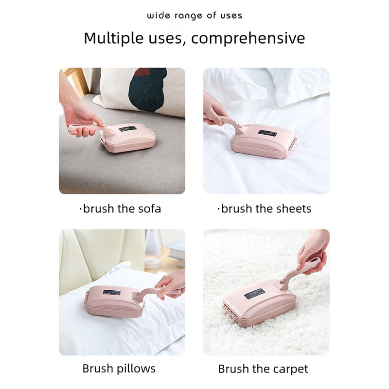 1PC 3-Roller Carpet Cleaning Brush for Home, Multi-functional Roller Brush, Pet Hair Remover for Sofa & Bed - Random Color