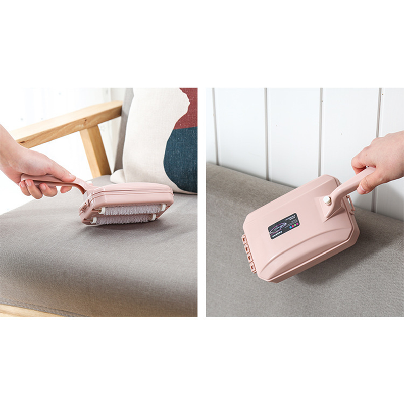 1PC 3-Roller Carpet Cleaning Brush for Home, Multi-functional Roller Brush, Pet Hair Remover for Sofa & Bed - Random Color