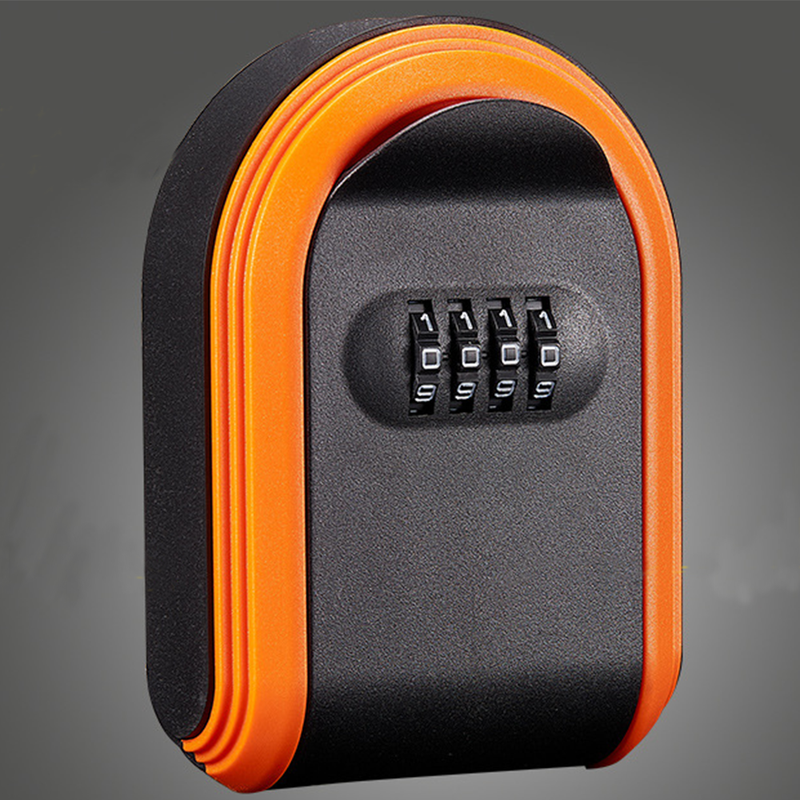 Combination Lock Key Box - Orange