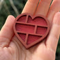 Wooden display stand for mini curiosities,Heart shape