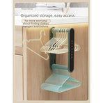 Hanger Organizer, Wall-Mounted Hanger Storage Rack - Green