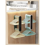 Hanger Organizer, Wall-Mounted Hanger Storage Rack - Cream White