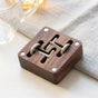Cufflink & Button Storage Gift Box - Walnut Wood