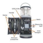 Outdoor Camping Lantern & Hardware Tool Set - Powered by 3 AA Batteries (Batteries Not Included)
