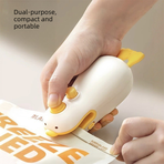 Portable Rechargeable Mini Bag Sealer Heat Sealing Machine with Built-in Cutter for Food Storage
