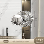 Bathroom Suction Cup Door Handle – Single Suction Cup-Transparent