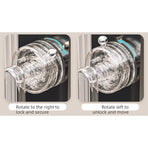 Bathroom Suction Cup Door Handle – Single Suction Cup-Transparent Grey