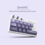 Temporary Parking Phone Number Display-purple