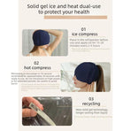 Gel Ice Face Mask - Black, 8mm Double-Sided Gel
