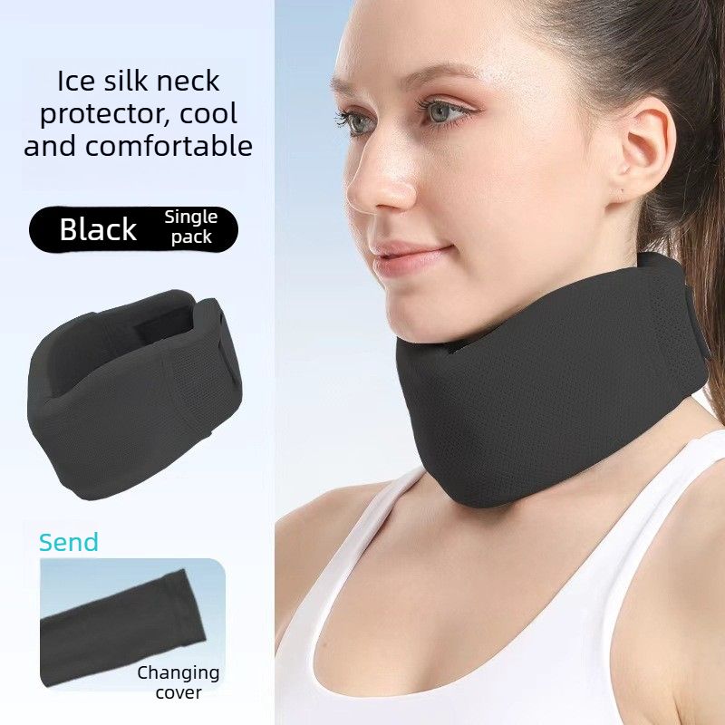 Neck Brace, Cervical Collar - black, Size M (for under 140 lbs)