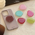 Simple Colorful Crystal Phone Grip Stand – Turquoise