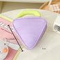 Triangle Dopamine Makeup Bag, Lipstick Storage Pouch –Purple