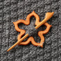 Brooch pin with woodenanimal pattern-Flower