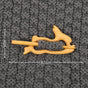 Brooch pin with woodenanimal pattern-Rabbit