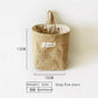 Cotton Linen Wall Hanging Storage Bag-Gray Stars
