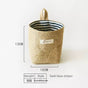 Cotton Linen Wall Hanging Storage Bag-Dark Blue Stripes