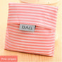 Eco-Friendly Shopping Bag - Pink Striped - 2PCS