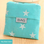 Eco-Friendly Shopping Bag - Sky Blue Stars - 2PCS