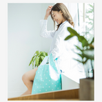 Eco-Friendly Shopping Bag - Sky Blue Stars - 2PCS