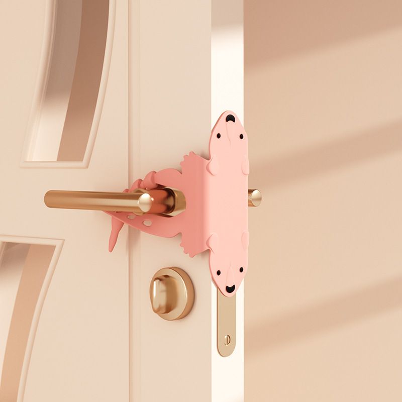 Door Muffler Pad - Little Bear Style - Pink