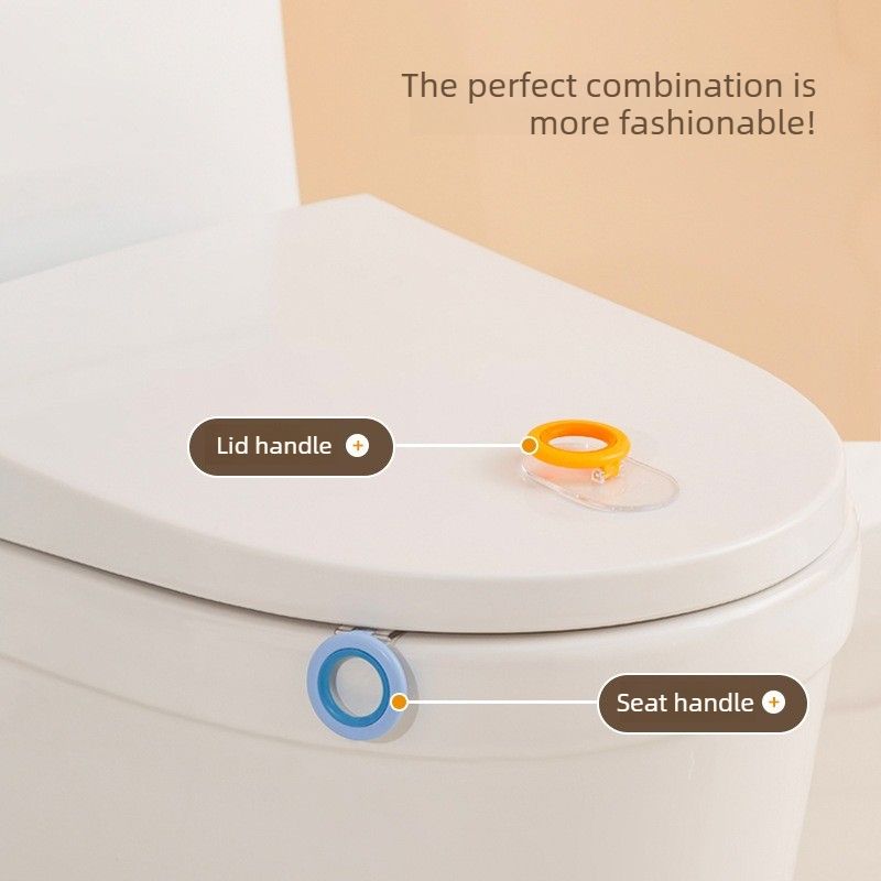 Toilet Seat Lifter - Grey White