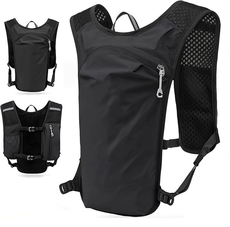 Outdoor Sports Vest Backpack - black