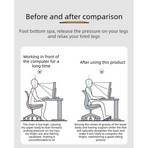 Office Footrest Stool - Rocking Version - white