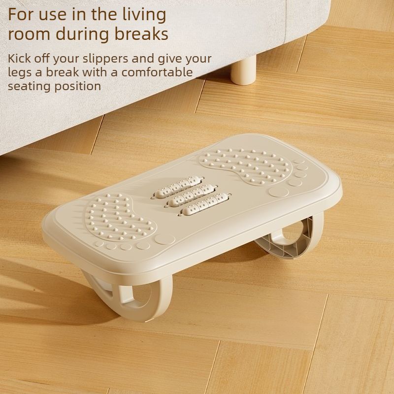 Office Footrest Stool - Rocking Version - white