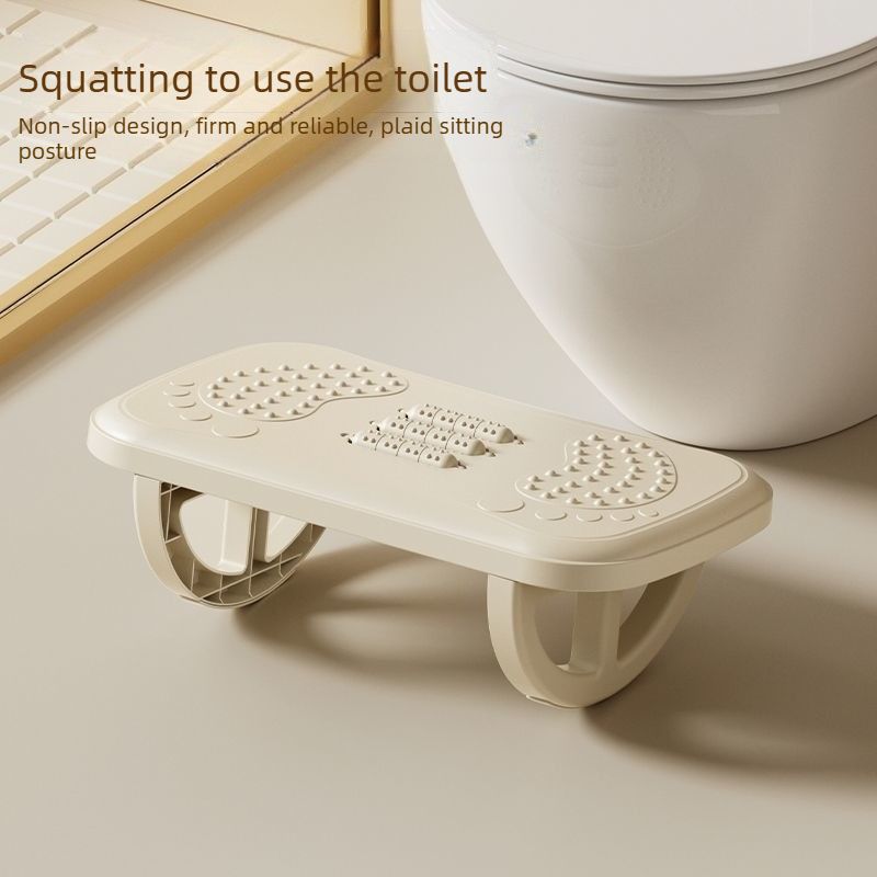 Office Footrest Stool - Rocking Version - white