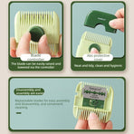 2 in 1 Hair Trimming Comb, Portable Hair Thinner Tool for Bangs & Split Ends, Home DIY Hair Cutting Shaper-gray