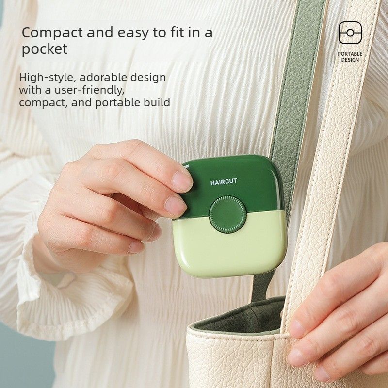 2 in 1 Hair Trimming Comb, Portable Hair Thinner Tool for Bangs & Split Ends, Home DIY Hair Cutting Shaper-gray