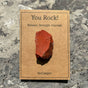 Natural Healing Crystal Stone, Positive Affirmation Gift Card for Meditation & Spiritual Decor-red jasper