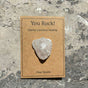 Natural Healing Crystal Stone, Positive Affirmation Gift Card for Meditation & Spiritual Decor-clear quartz
