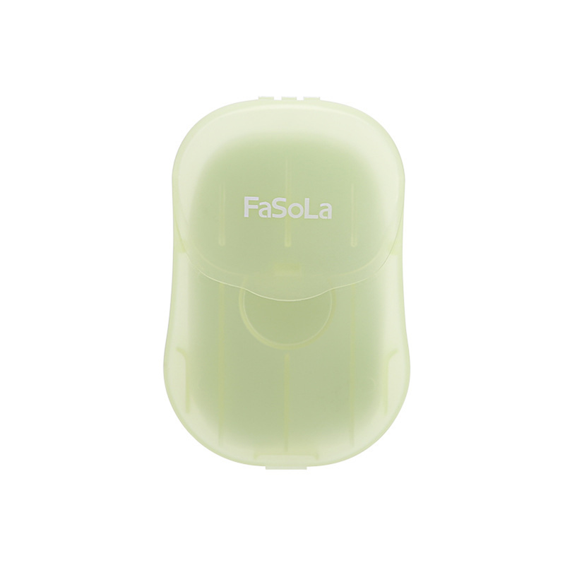 Portable Disposable Soap Paper Sheets, Travel Hand Washing Soap Flakes-Green Tea