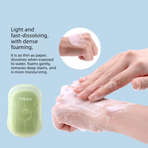 Portable Disposable Soap Paper Sheets, Travel Hand Washing Soap Flakes-Green Tea