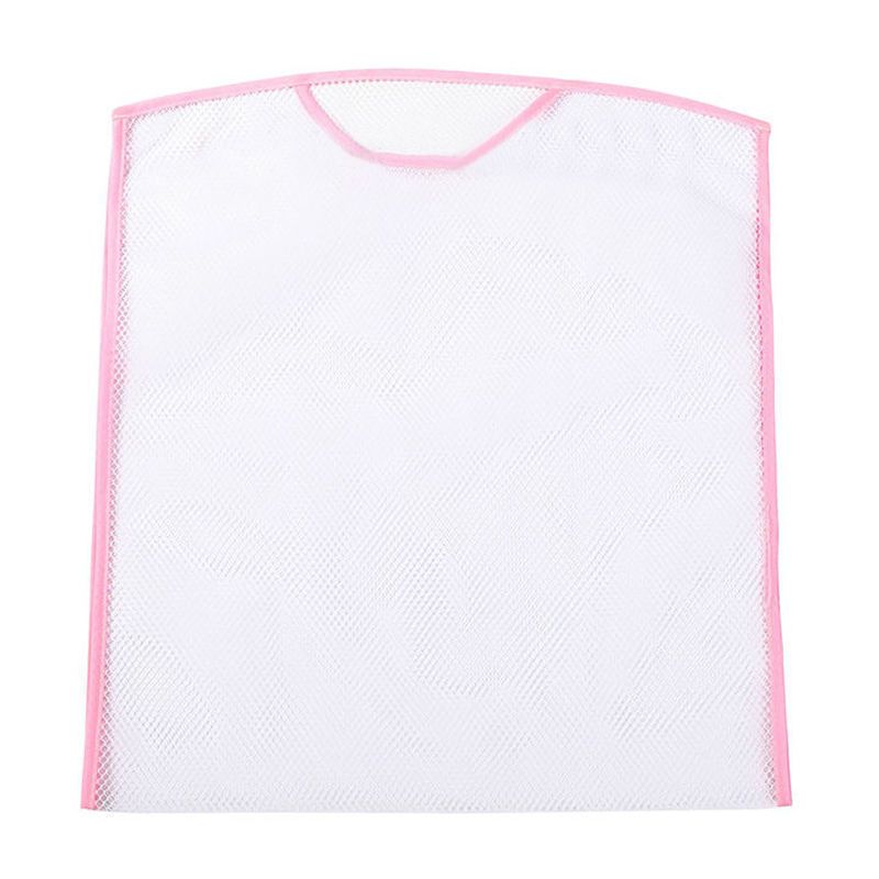 1PC Pillow Drying Helper, Foldable Storage Drying Mesh Net - Pink - Large Double Layer 43*85cm