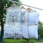 1PC Pillow Drying Helper, Foldable Storage Drying Mesh Net - blue - Large Single Layer 45*55cm